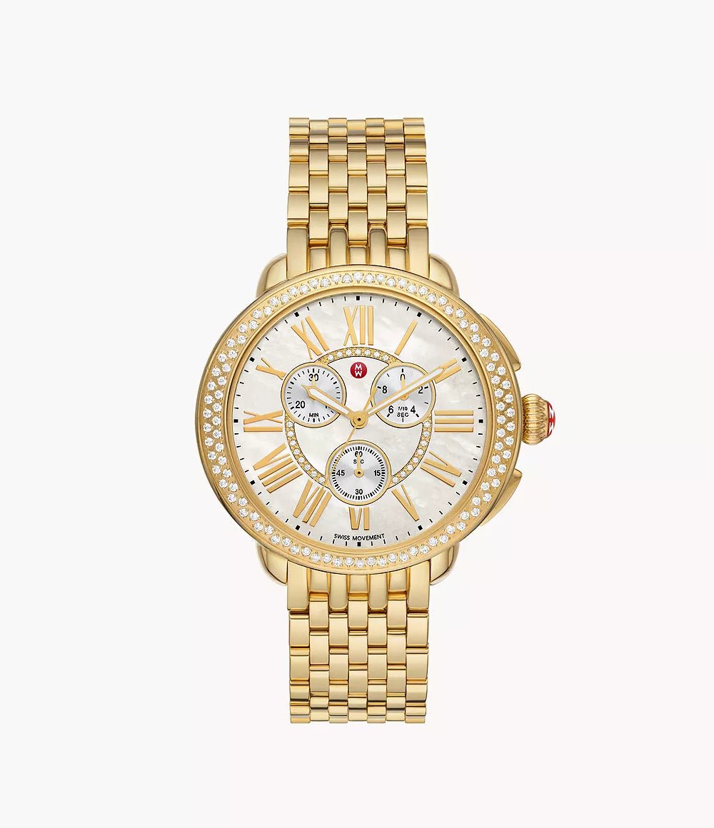 Michele Serein 18K Gold Plated Diamond Watch Tivoli Jewelers