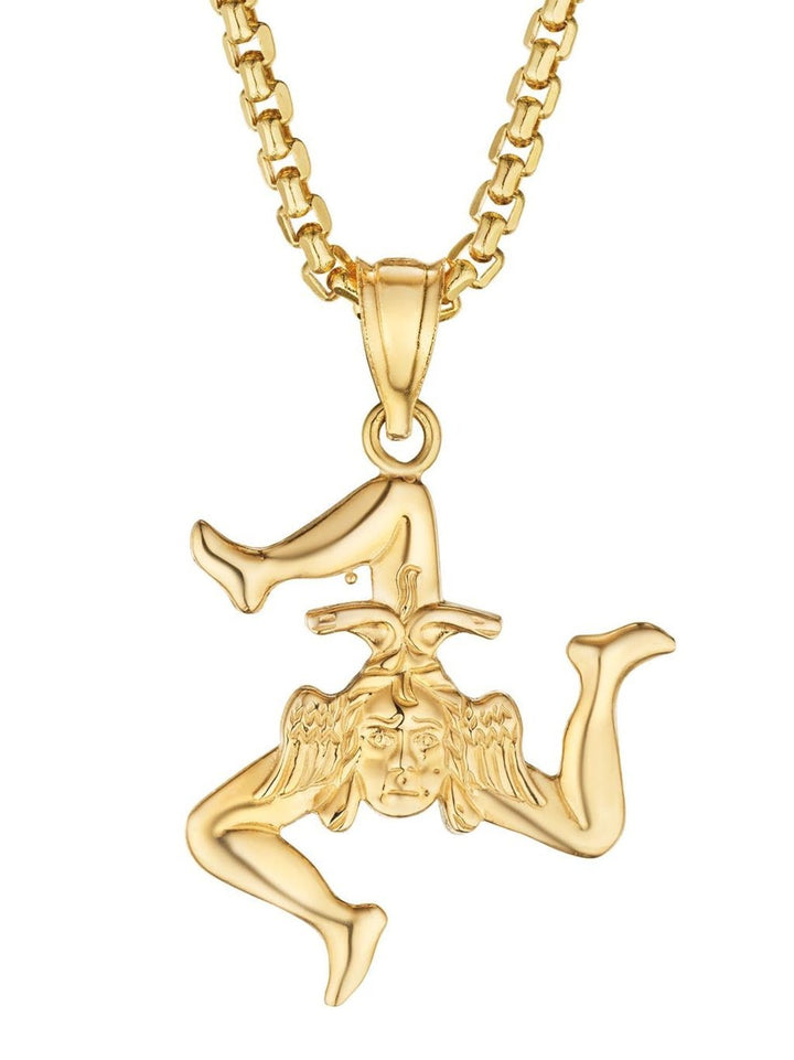 14k Gold Sicilian Trinacria Charm - Tivoli Jewelers