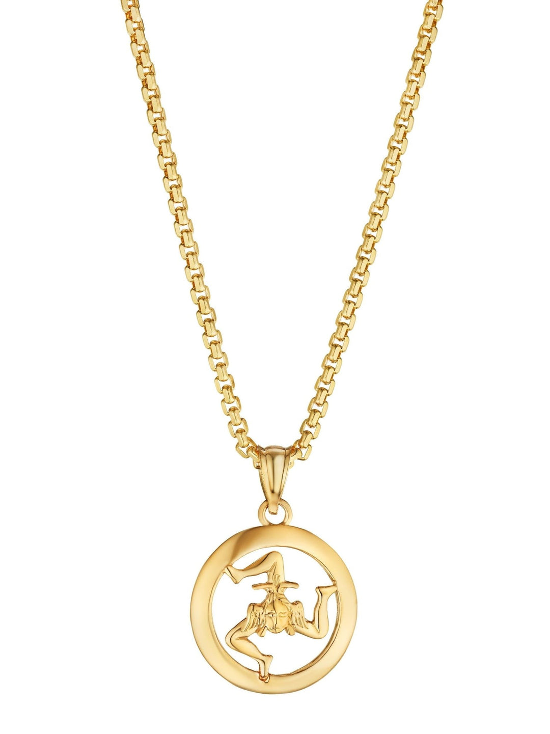 14k Gold Sicilian Trinacria Pendant - Tivoli Jewelers