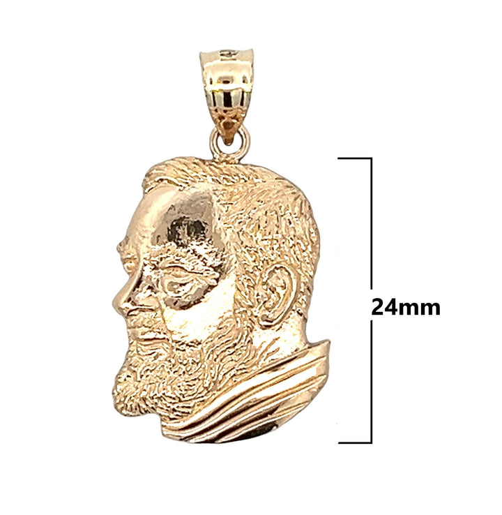 Fourteen Karat Gold St. Padre Pio Bust - Tivoli Jewelers