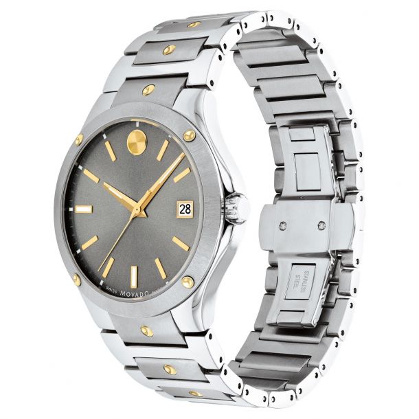 Movado SE Dual-Finished Two-Tone Stainless Steel Watch | 41mm | 0607514 - Tivoli Jewelers