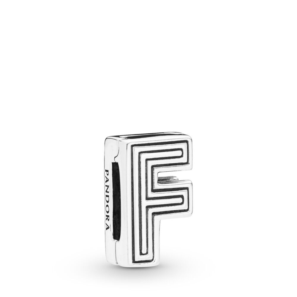 Pandora Reflexions Collection Letter F Clip Charm 798202 - Tivoli Jewelers