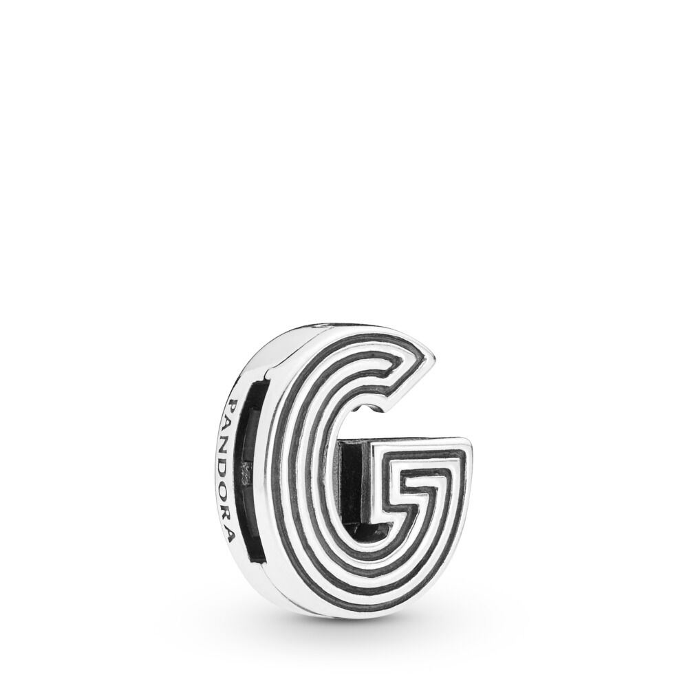 Pandora Reflexions Collection Letter G Clip Charm 798203 - Tivoli Jewelers