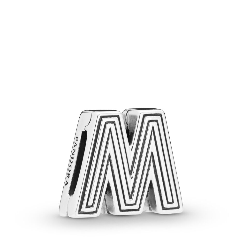 Pandora Reflexions Collection Letter M Clip Charm 798209 - Tivoli Jewelers