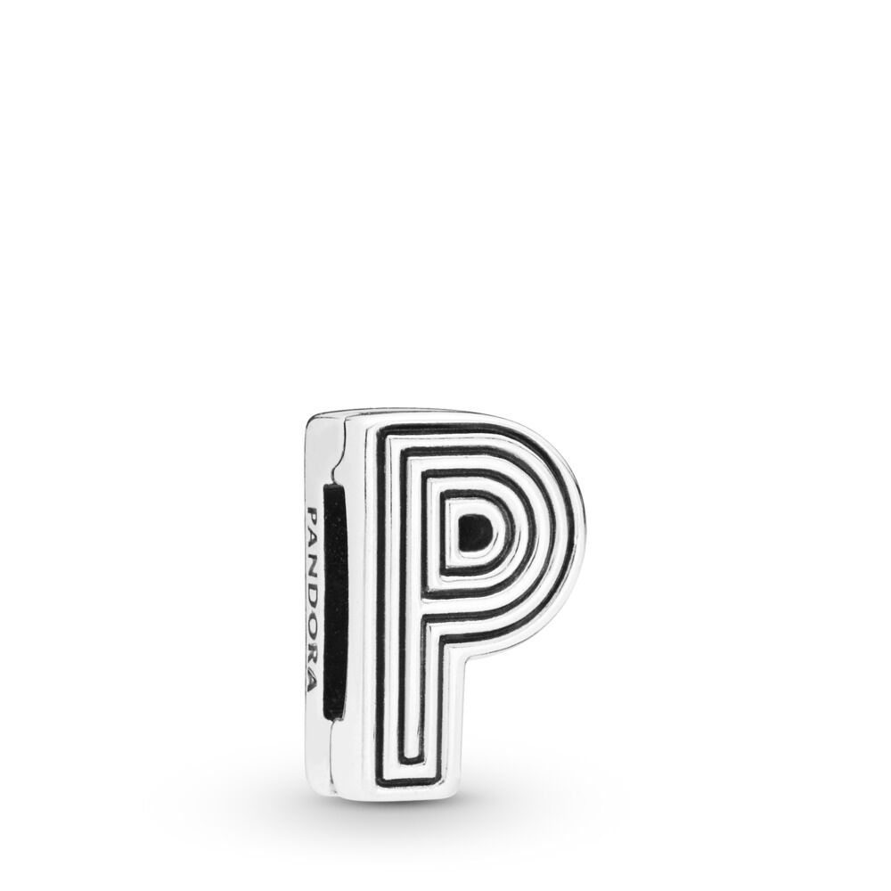 Pandora Reflexions Collection Letter P Clip Charm 798212 - Tivoli Jewelers