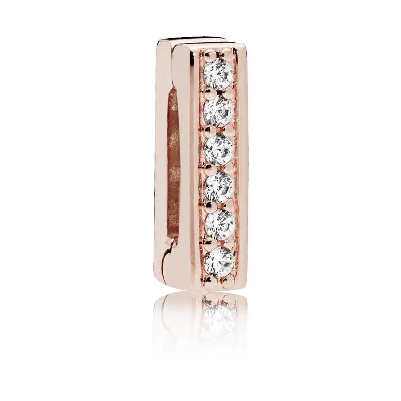 Pandora Reflexions Collection Rose Gold Color Timeless Sparkle clip/ Charm 787633CZ - Tivoli Jewelers