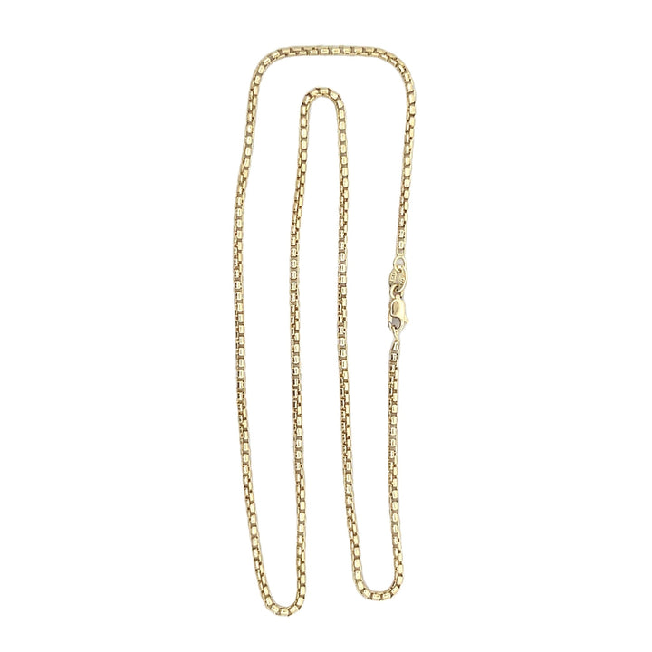 Round Box Chain Yellow Gold 16" - Tivoli Jewelers