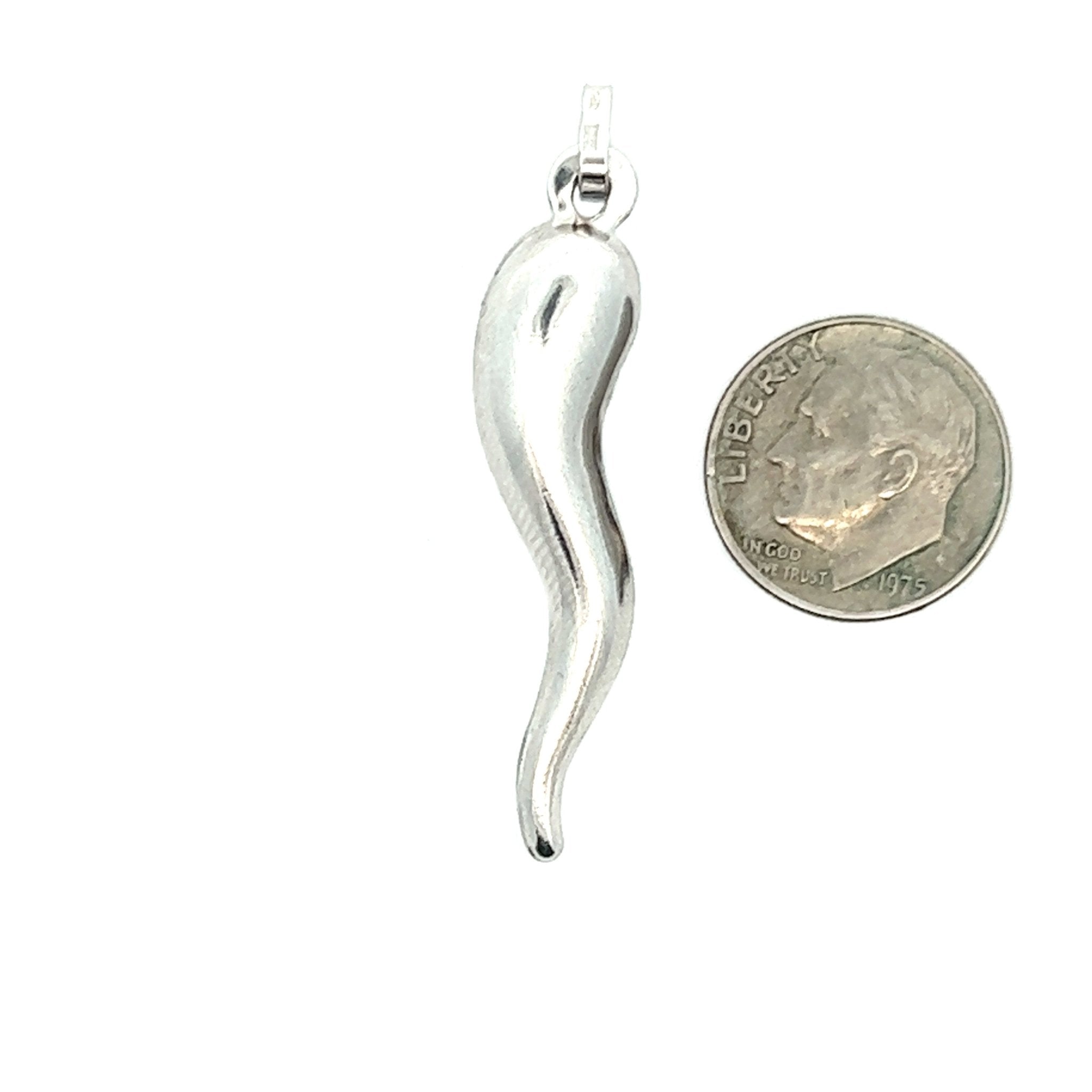 White gold italian on sale horn