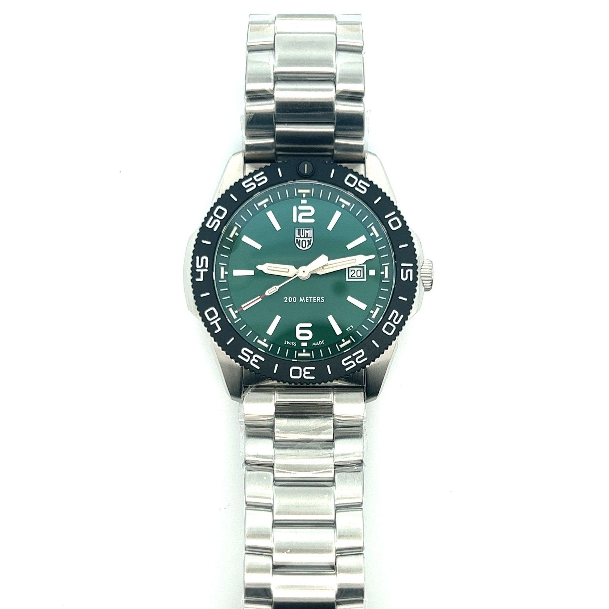 Luminox Pacific Diver 3120 Series Green Dial Stainless Steel Dive Watch |  44mm | XS.3135