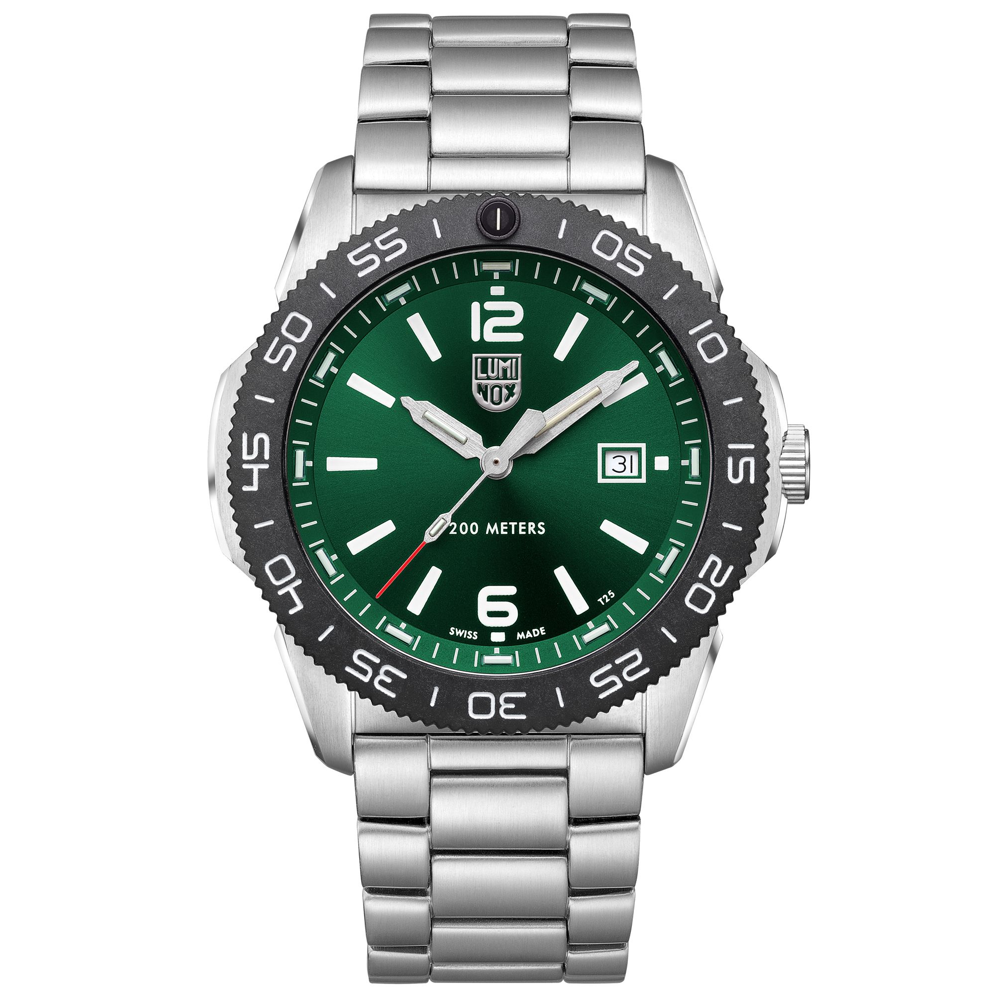 Luminox Pacific Diver 3120 Series Green Dial Stainless Steel Dive Watch |  44mm | XS.3135