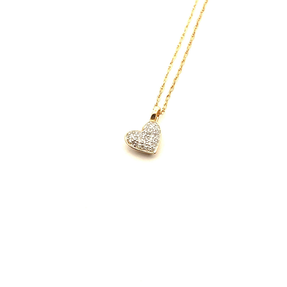 Sedona Round Diamond Pendant on Tivoli Small Chain Necklace in 20K Peach Gold- 18